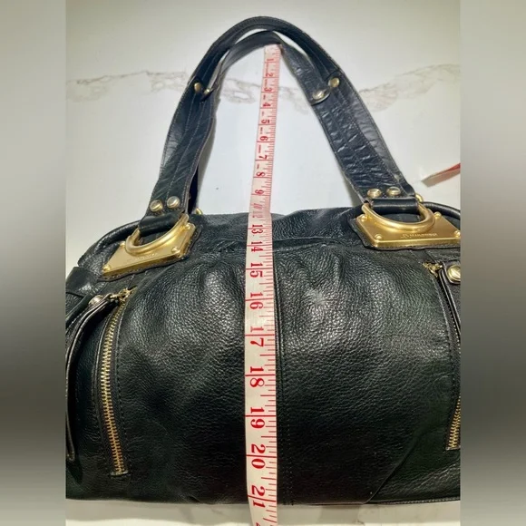 B. MAKOWSKY Large Black East/West Glove Leather Hobo Leopard Lining Bag
A93783 - Picture 14 of 17